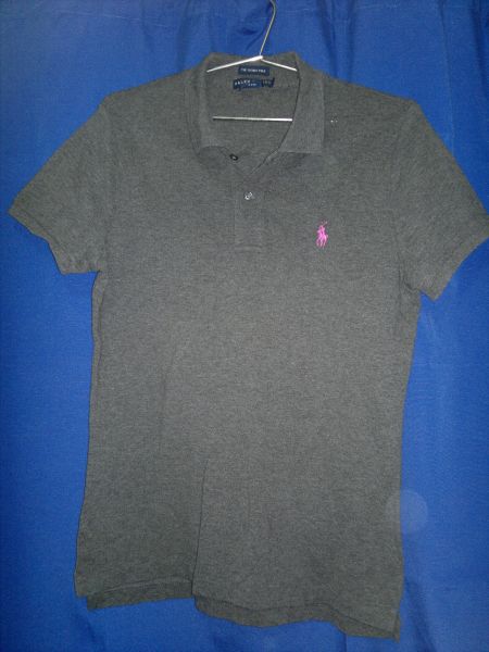 Blusa polo cinza feminina Ralph Lauren tam M