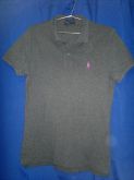 Blusa polo cinza feminina Ralph Lauren tam M