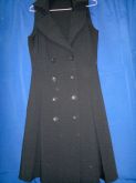 Vestido Madame Ms Preto tam 40 linho.